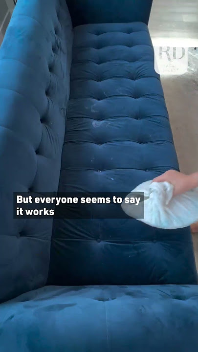How To Clean Your Micro Suede Sofa Fabric - DIY Home Tutorial -  Guidecentral 