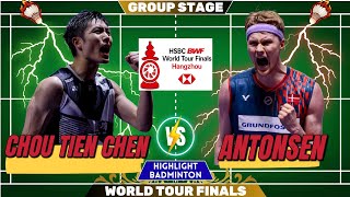 🔥 TOO ATTRACTIVE 🔥 CHOU TIEN CHEN 🇹🇼 vs ANTONSEN 🇩🇰 | WORLD TOUR FINALS | HD QUALITY 1080p