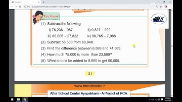Rotary Club of Ambattur Class 5 Maths Chapter 3 Four Operations Part 4