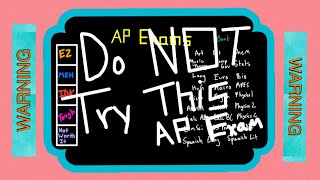 SelfStudying (Online) AP CLASSES TIER RANKINGS! 2022 *DO NOT TRY THIS AP EXAM*