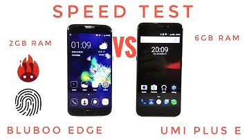 Umi Plus E VS Bluboo Edge - SPEED TEST