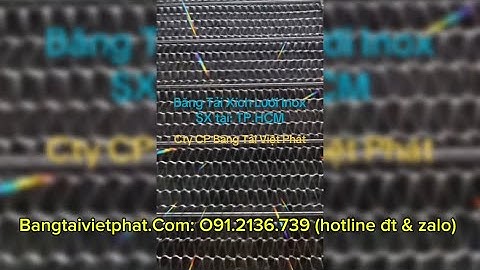 Băng tải xích lưới Inox SUS 304 trong hệ máy rửa trái cây & rau củ quả tự động - Băng Tải Việt Phát