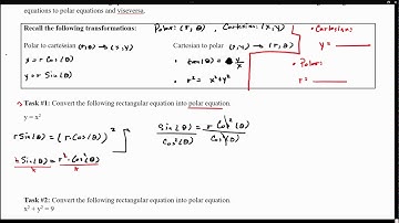 Conversion of Equations ( Polar to Cartesian and Vice Versa)