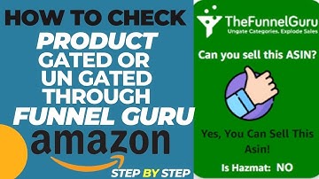 How to Check Gated & Uungated products on amazon |Restricted Products Approval