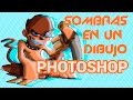 Como poner sombras e iluminaciones a un dibujo con Photoshop