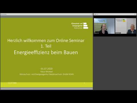 Energieeffizienz beim Bauen Teil 1, Vortrag von Klaus Michael, Niedrig-Energie-Institut, Detmold