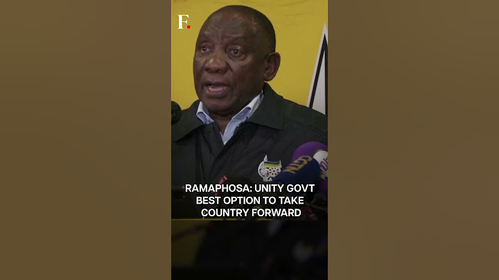 South Africa: ANC To Form Unity Government, Says Cyril Ramaphosa | Subscribe to Firstpost