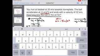 Physics Unit 2: Constant Acceleration Problem Solving Examples