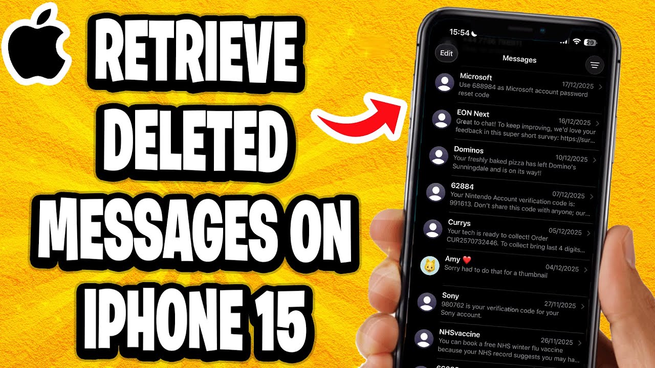Как восстановить удаленные текстовые сообщения на iPhone 15
