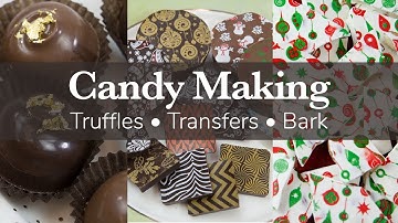 How to Make Truffles, Almond Bark and Use Chocolate Transfer Sheets | Global Sugar Art