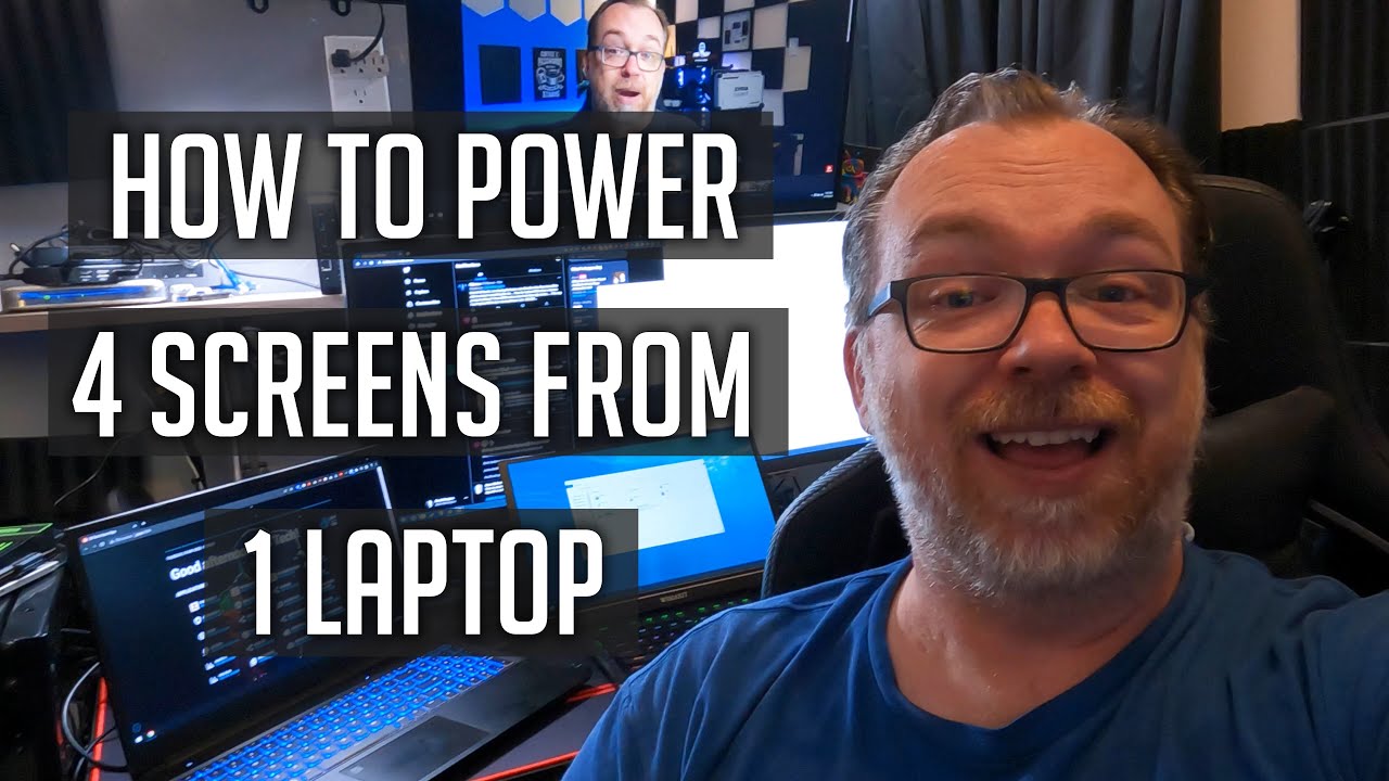 How to Power 4 Screens with 1 Laptop using the Elecife Docking Station
