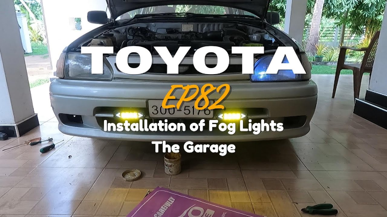 Installation of LED fog lights to Toyota Starlet EP82