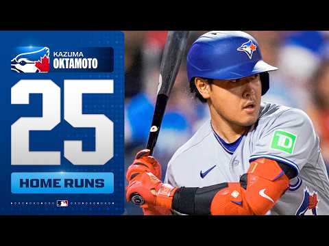 Kazuma Okamoto sets the Blue Jays ROOKIE HOME RUN RECORD with No. 25! 🤩 | MLB Highlights