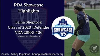 Leina Sheptock (c/o 2028 Defender for VDA 2010G ECNL) - PDA Showcase Highlights