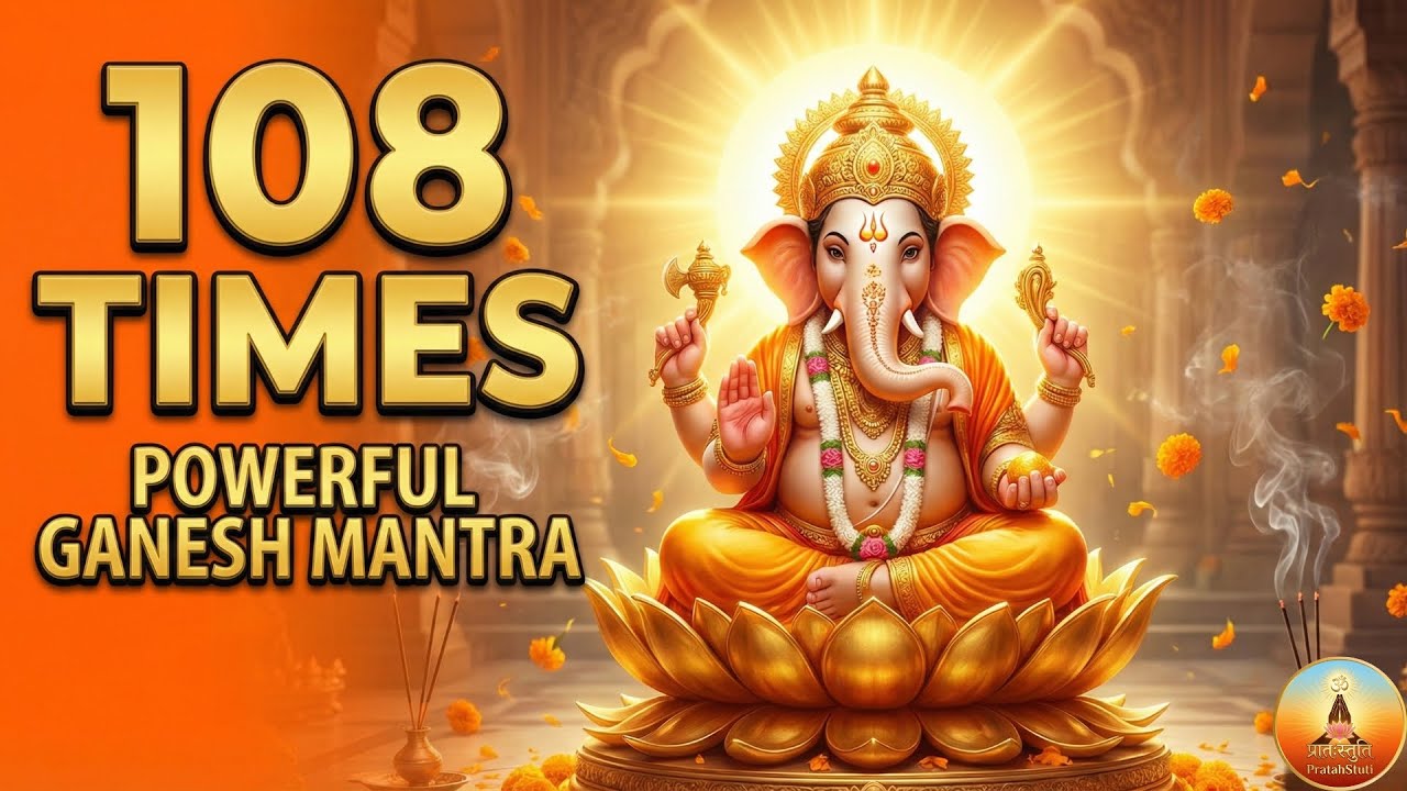 Powerful Ganesh Mantra| Om Gan Ganapataye Namo Namah | PratahStuti