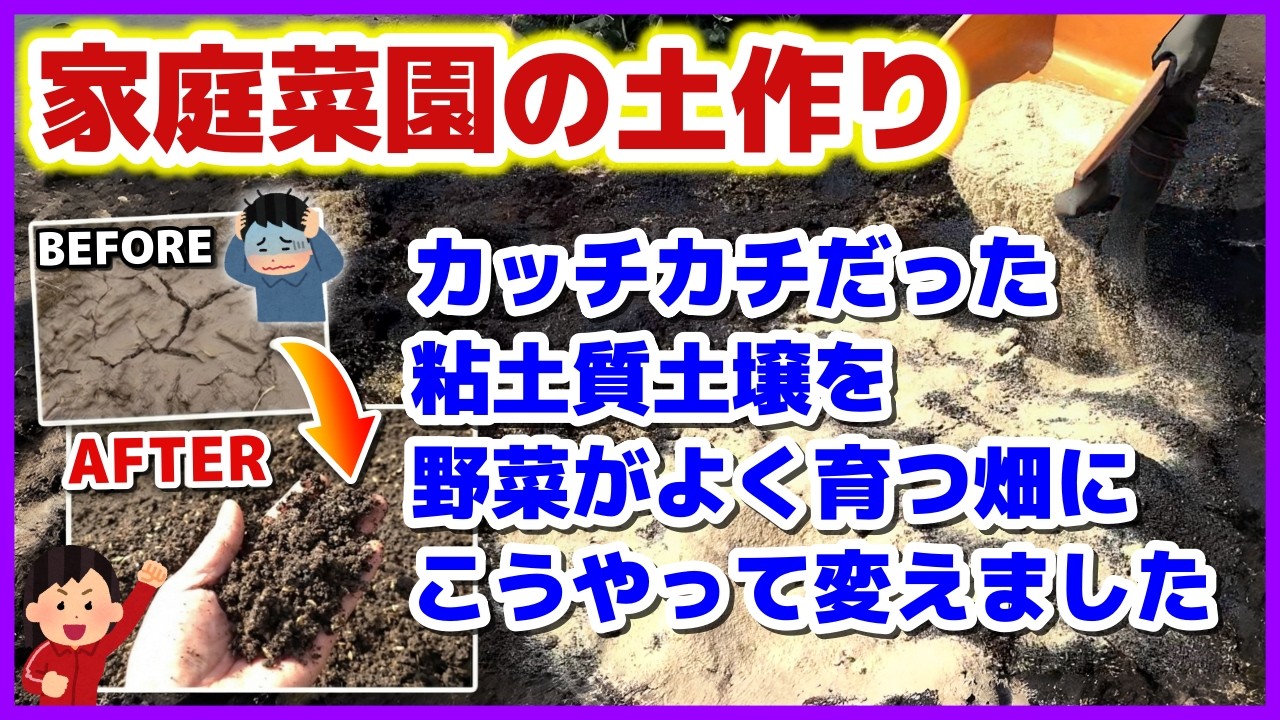 Soil Preparation for Home Gardens] Noticeable Results in 1 Year