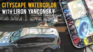 Watercolor Painting Techniques for Cityscapes and Cars