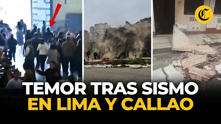 Sismo de 6.1 en Lima y Callao: así se vivió el fuerte sacudón en distritos | El Comercio