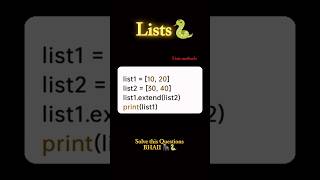 PYTHON || Lists || List Methods || #python #programming #tutorial #coding #education #listsmethods