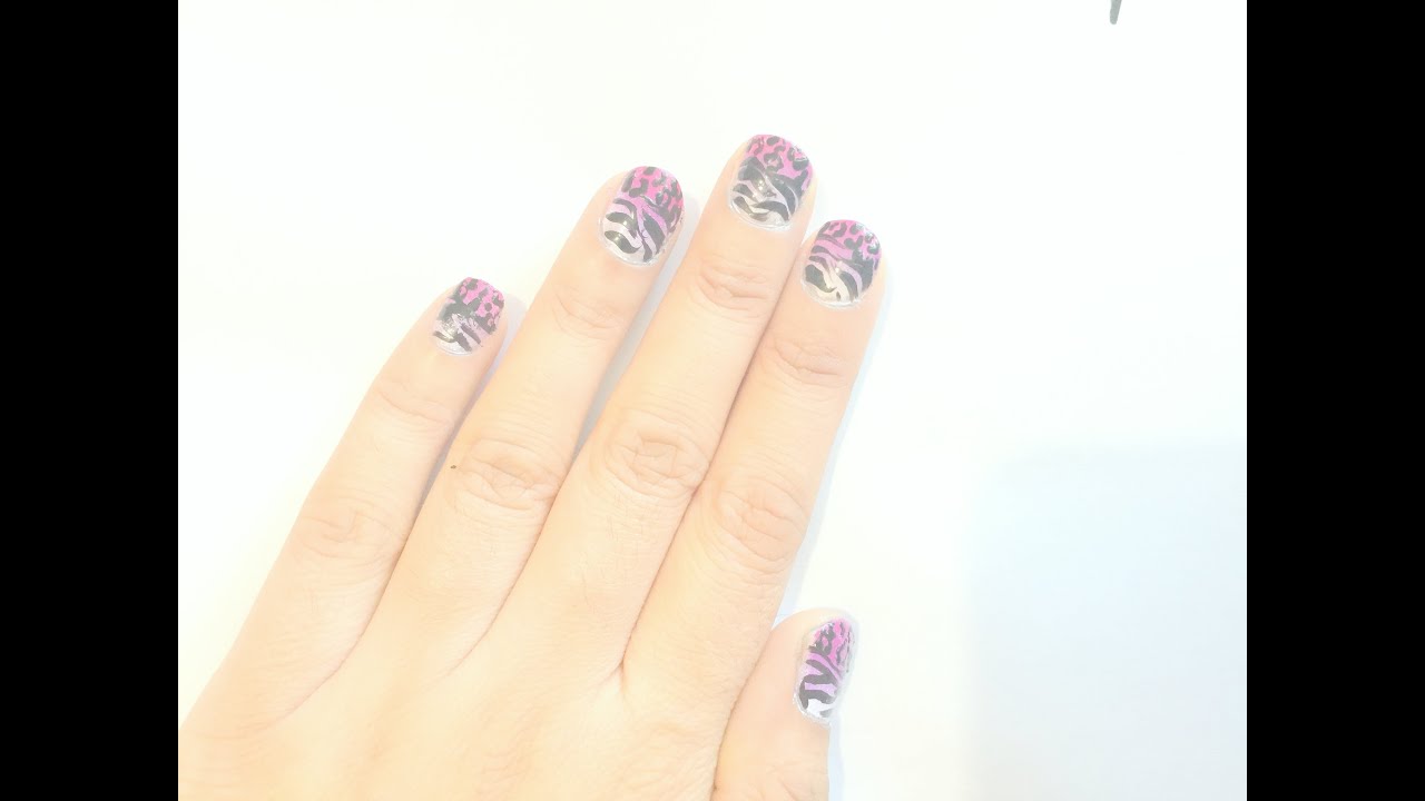 Leopard Zebra Animal Print Nail art Design