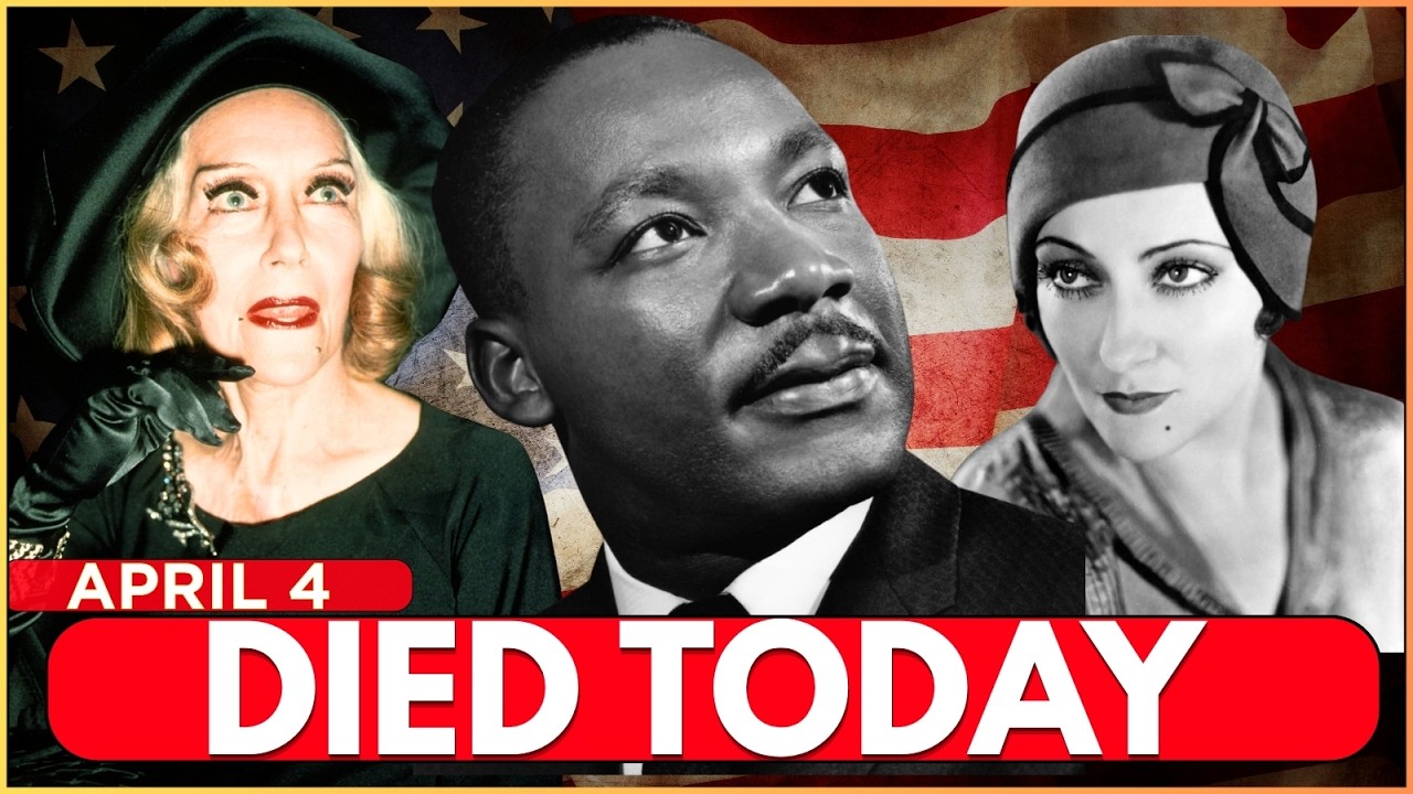 Who Died Today | Famous Deaths On This Day 4 APRIL - YouTube
