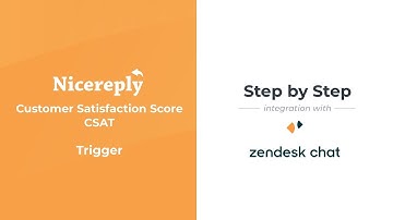Setting up Nicereply CSAT trigger in Zendesk Chat