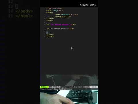 Tutorial Neovim / HTML basic