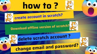 How to create account in scratch?