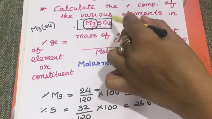 L 13class XI ( calculation of percentage of element composition...by Pragna mam