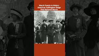 American Suffragists Stage First National March #whendidthathappen #marchhistory #womenshistory