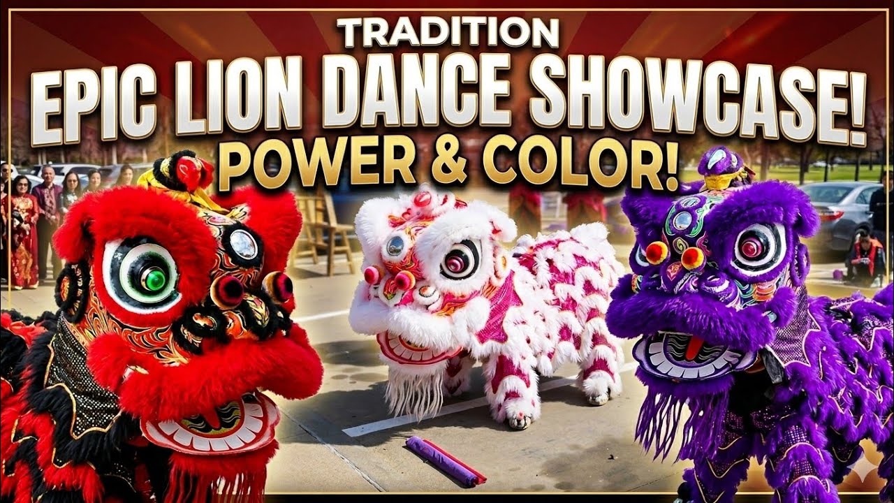 Lion dance at Dallas 🔥🦁  | Lunar New Year Celebration in America  🇺🇸 | Chinese New Year 2026 ♥️ 