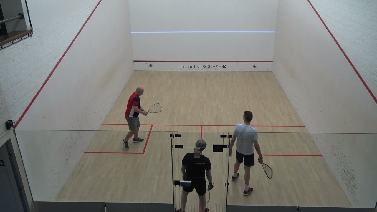 Norfolk Racketball training Geoff Burton, Paul Frosdick and Mike Lupton