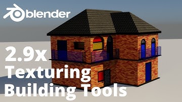 How to Texture House Using Building Tools Addon In Blender | Tutorial