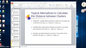 CSCI 4370 5370 Data Mining 3 17 hierarchical clustering video part 2