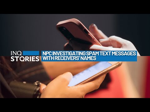 NPC monitoring, investigating spam text messages with receivers’ names