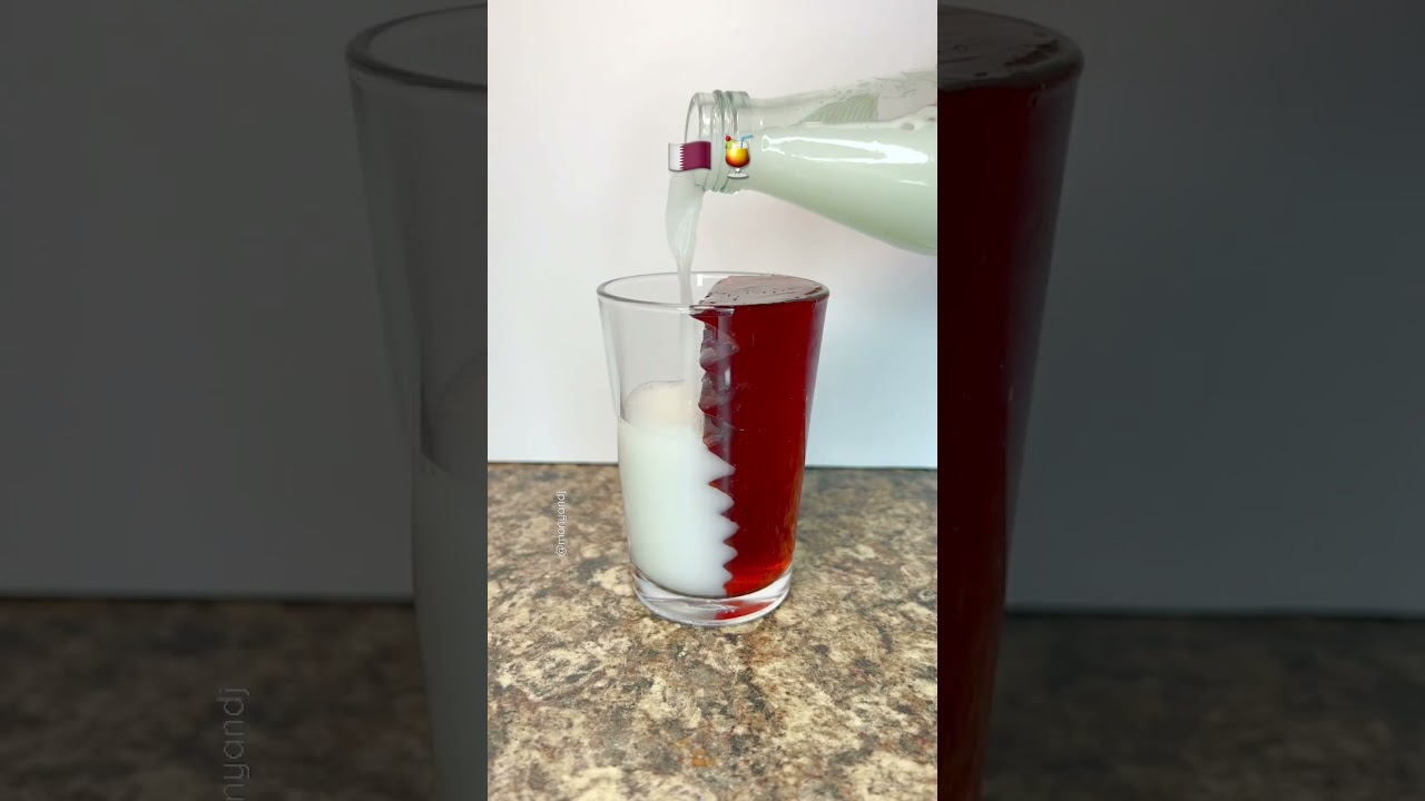 Qatar flag drink 🇶🇦🍹