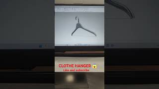 Just finished a new 3D model of a cloth hanger! 🤩  #solidworks #3dmodel #3dprint #3dprinting #nxcad