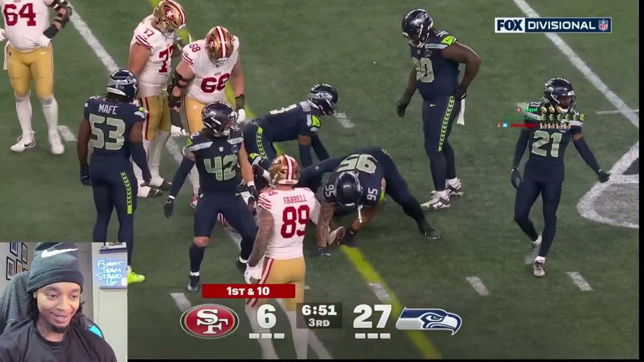 FlightReacts To 49ers vs. Seattle Seahawks Game Highlights | NFL 2025 Season Divisional!