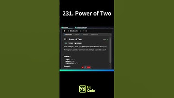 Leetcode 231. Power of Two #shorts #python #leetcodechallenge #coding #leetcode #codingpractice