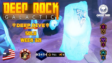 Deep Rock Galactic - Solo Engineer Elite Deep Dive [Week 321] (Burning Jewel) Crystalline Caverns