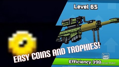 How to get trophies and coins fast in PG3D?/PIXEL GUN 3D
