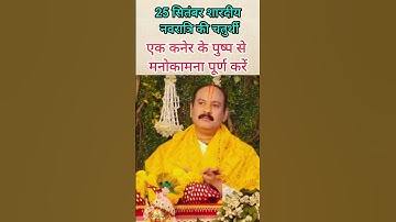 25 सितंबर शारदीय नवरात्रि की चतुर्थी 1 कनेर के पुष्प से मनोकामना पूर्ण करें #pradeepmishra