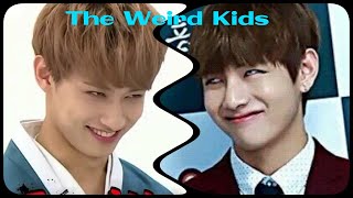 Bts and Seventeen Similarities 7.Taehyung and Jun The Weird Kids