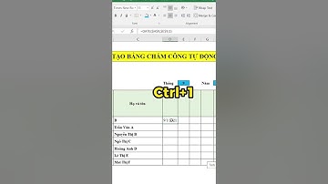 Tạo bảng chấm công xin xò