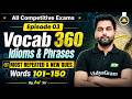 🔴Vocab 360 Idioms &amp; Phrases English | Episode 03 | Vocab for All Competitive Exams | By Jai Sir