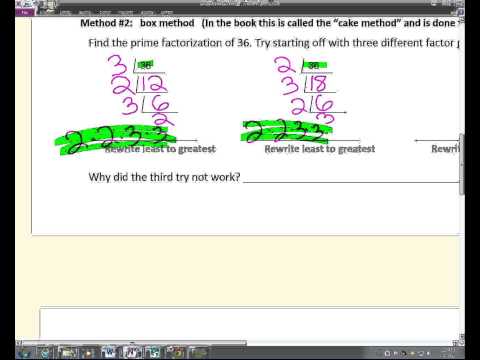 4-4 Prime Factorization
