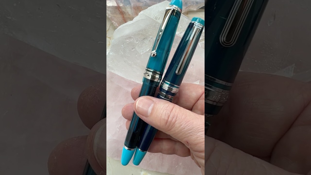 BunguBox Fujiyama Blue Special Edition Fountain pens - YouTube