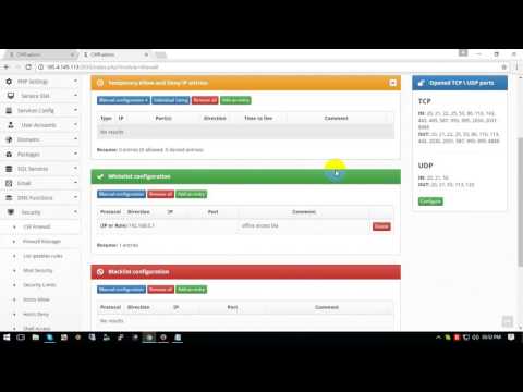 CSF Firewall Installation and Configuration with CWP