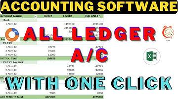 CREATE ALL LEDGER ACCOUNTS FROM JOURNAL ENTRIES WITH ONE CLICK | LEDGER IN ACCOUNTING | LEDGER BOOK