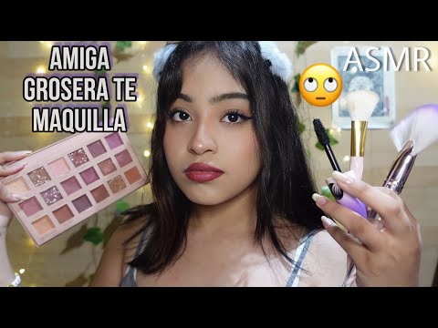 ASMR tu amiga mala onda te maquilla 😬💄 ROLEPLAY